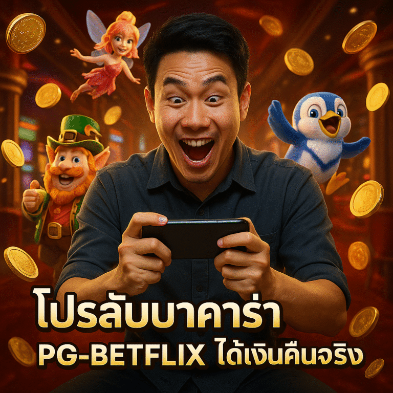 โปรลับบาคาร่า PG-BETFLIX ได้เงินคืนจริง