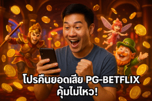 โปรคืนยอดเสีย PG-BETFLIX คุ้มไม่ไหว!